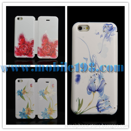 Pure in Whiteness Leather Case for iPhone 5c